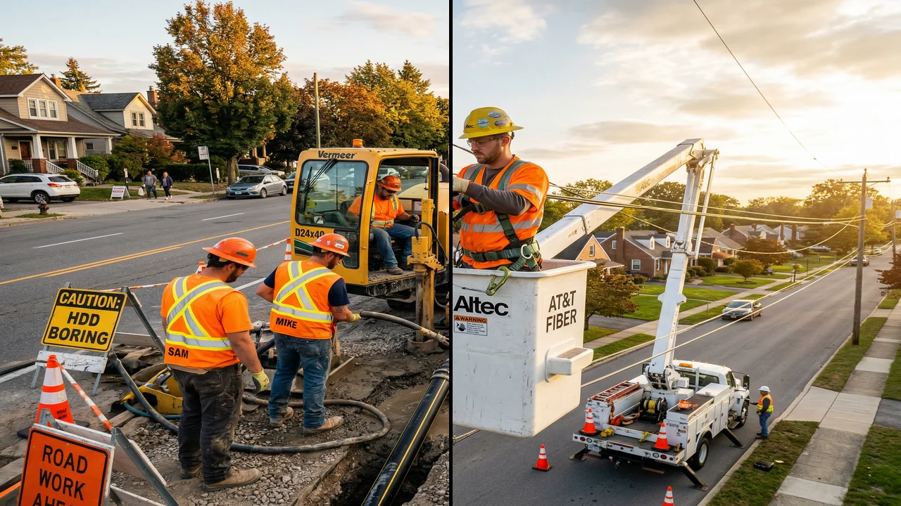 Aerial vs Underground Fiber Construction: Real Cost Breakdown From 200+ Projects