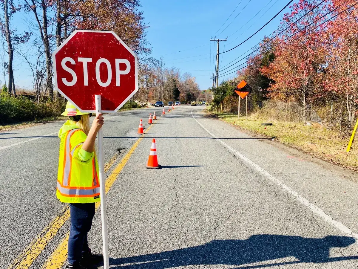 Traffic control work zone